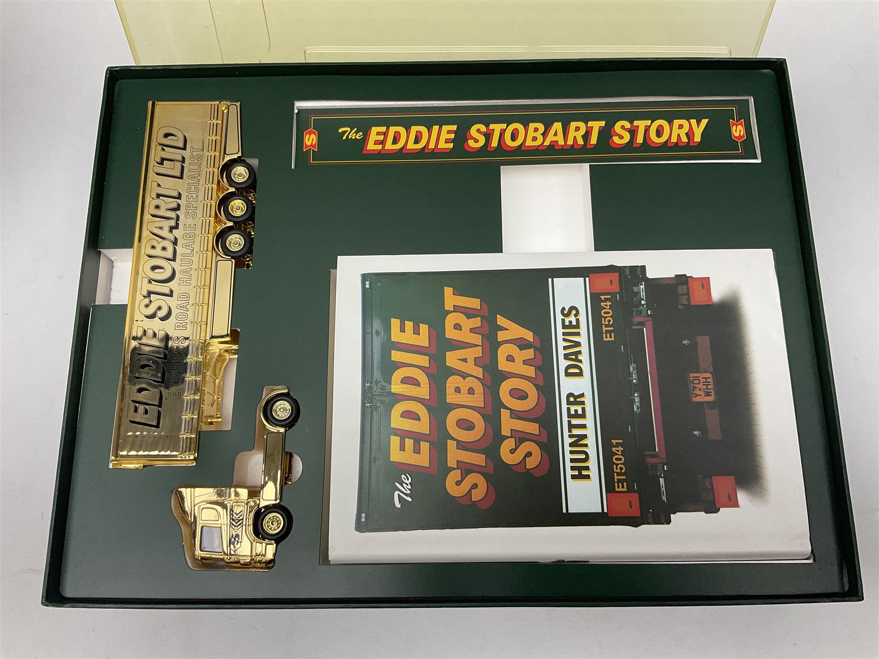 Corgi Eddie Stobart - two limited edition sets; CC99155 'Scania @ Stobart'; and CC86610 'The Eddie Stobart Story'; both boxed (2)