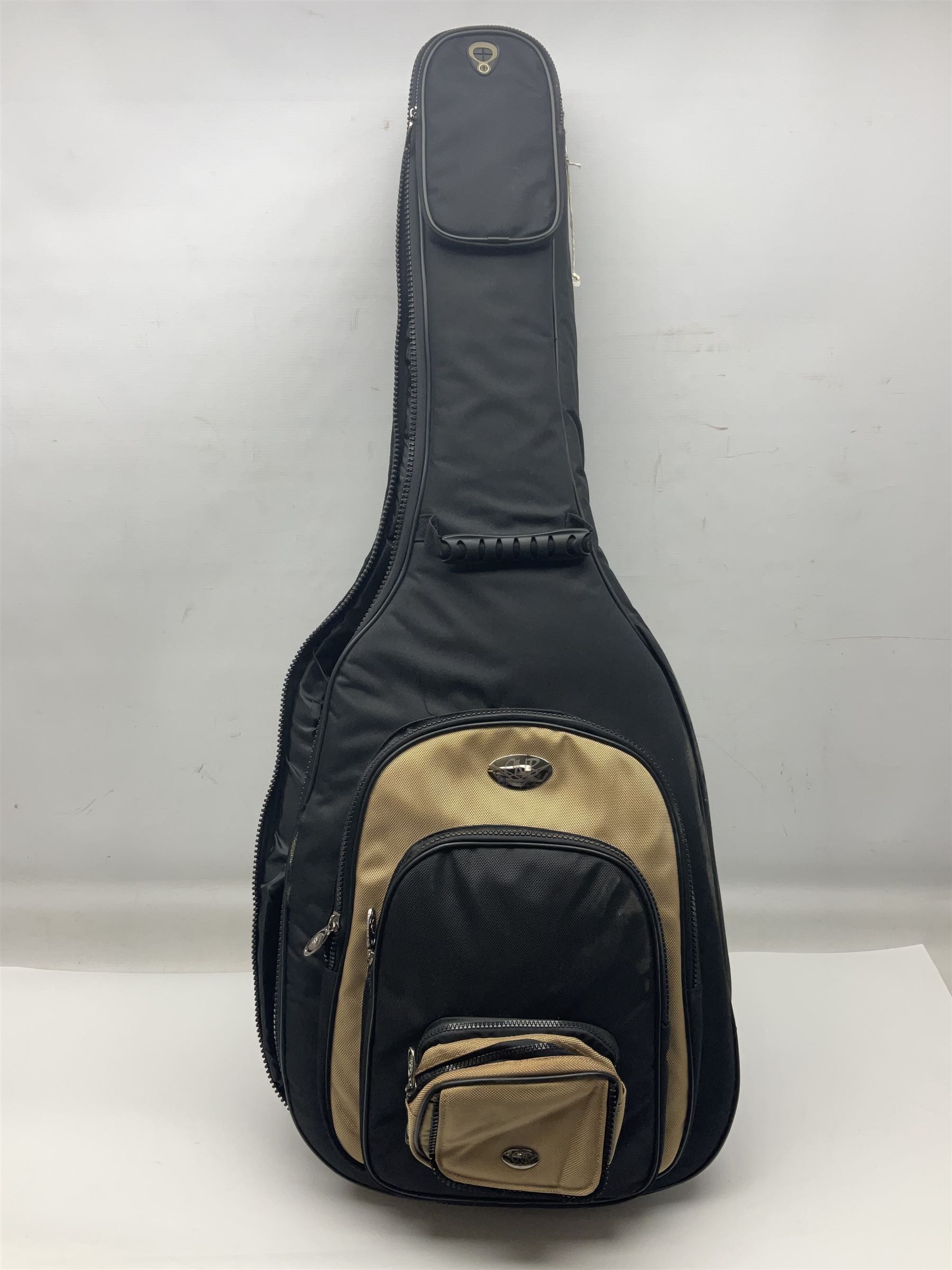 Washburn 12 - string acoustic guitar, model D10S12; serial no.G02052845; L107cm; in CNB soft carrying case