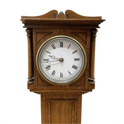 French- late19th century miniature scale longcase clock standing 13