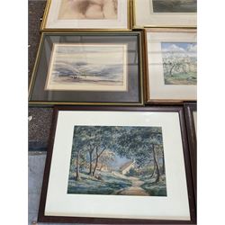 Collection of principally early 20th century watercolours, artists including M Thorpe, WH Sugden, Johnstone Rough, Percy Lancaster, Kenneth Holmes, William Ashton, James Leslie Brooke, Tom Whitehead, Mary Ann Lord, etc (12)
