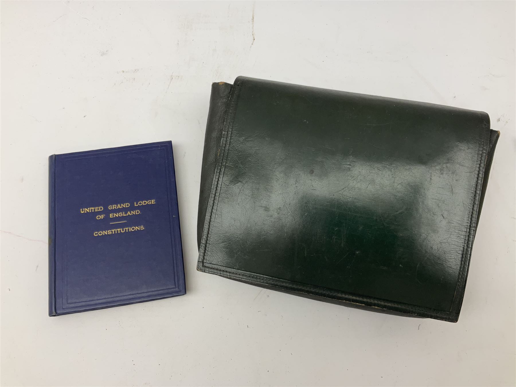 Collection of Masonic items, to include silver WWI 1914-1918 commemorative medallion named 'Bro J. Thompson No. 3458, hallmarked Birmingham 1923, silver and enamelled Masonic Steward medallion hallmarked Birmingham Spencer & Co, 1922, Masonic apron etc