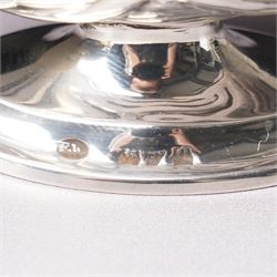 Pair of Victorian silver double headed Swan shape salts L7cm Chester 1897 Maker Florence Warden together with a pair of plated spade shape spoons 