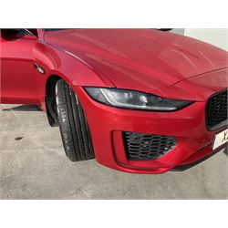 X2 GTS - JAGUAR XE SALOON - 2.0 R-Dynamic HSE 4dr, Automatic ONLY 800 miles

Year: 2019, June
Colour: Firenze Red
Mileage: 800 miles only
Fuel: Petrol
Reg: X2 GTS

As new, with cherished plate, instructions for sale from a local estate.
Buyers premium 10% plus VAT (12% inc.)