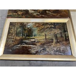 Collection of oil paintings and watercolours, artists including Geoffrey H Poole, Thomas Monro, Paul Marny, Robert Clarkson of Scarborough, classical watercolour, etc (16)