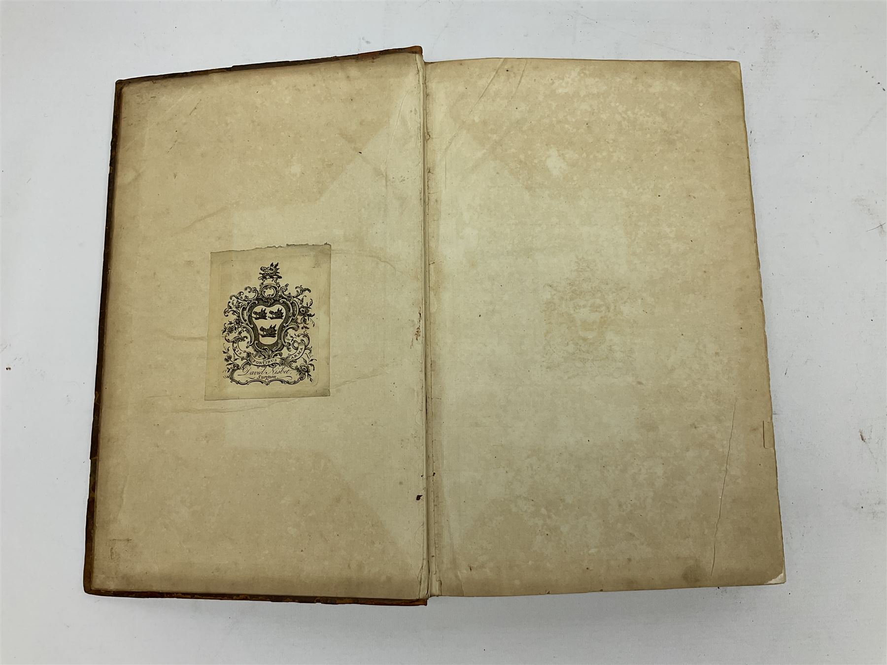 Nisbet Alexander: A System of Heraldry Speculative and Practical with the True Art of Blazon According to the Most approved Heralds in Europe[...], R. Fleming, Edinburgh, 1722, 1742, 2 vols, engraved plates, full calf binding re-backed using original boards 

