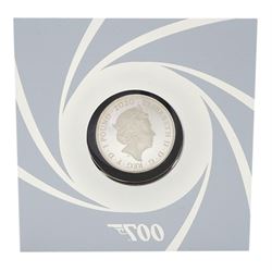 The Royal Mint United Kingdom 2020 James Bond half-ounce silver proof coin 'Bond, James Bond', cased with certificate