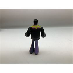 Special edition The Beatles Yellow Submarine playing cards, unopened with gilt edging in a metal tin, together with 1999 McFarlane Toys figures of Yellow Submarine John Lennon and Jeremy Hillary Boob, PH. D, tallest figure 19.5cm 