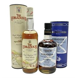 Edradour, 10 year old, single malt Scotch whisky 75cl 40% vol and Edradour, 12 year old, single malt Scotch whisky, 70cl, 46% vol , both boxed (2)
