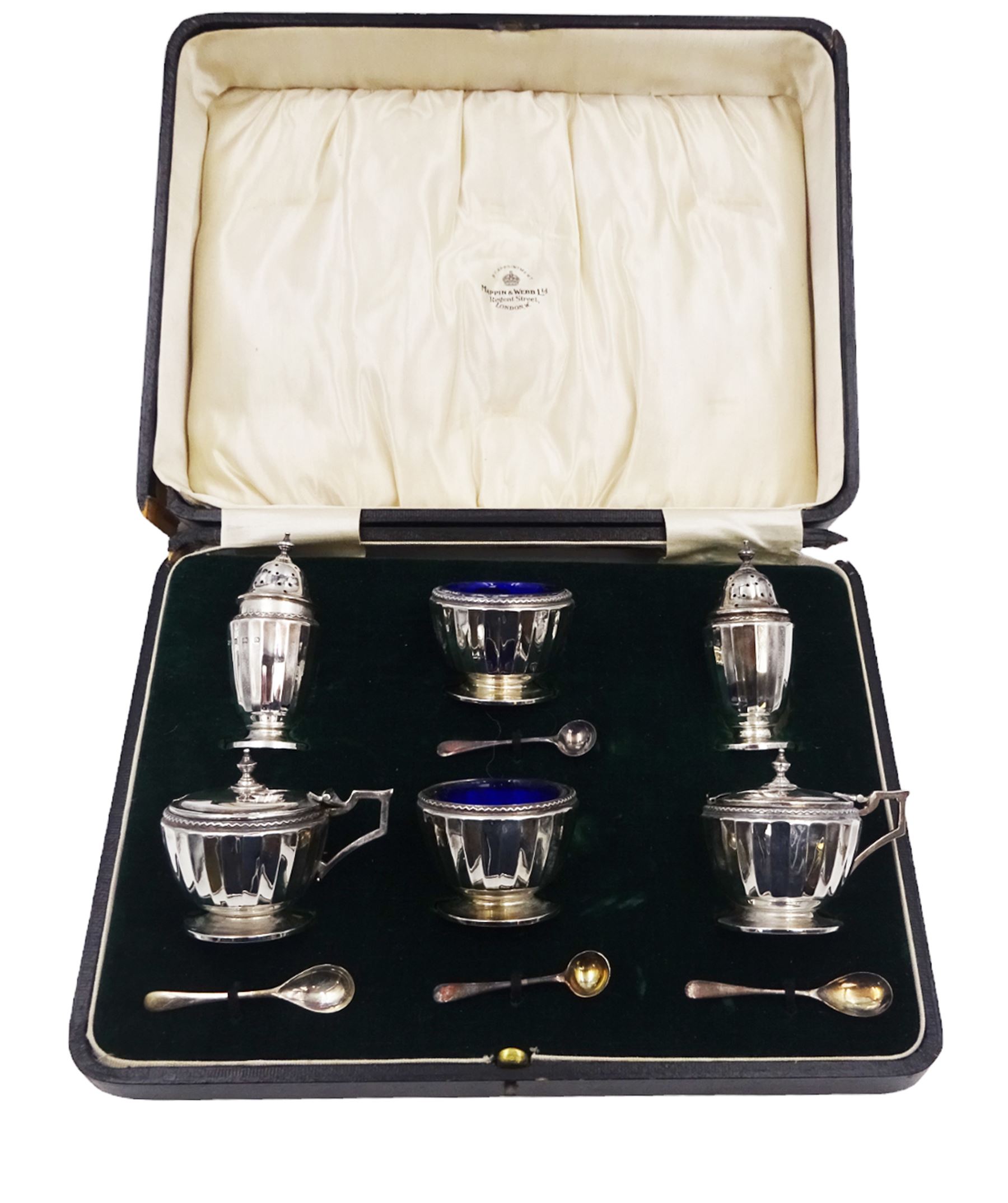 1920s silver six piece cruet set | Silver | 101007