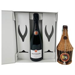Bottle of Taittinger Brut Champagne, together with Apis Jadwiga Póltorak Mead, various con...