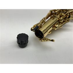 Trevor James The Horn Classic II brass straight soprano saxophone, serial no.T1255; in lightweight carrying case with accessories