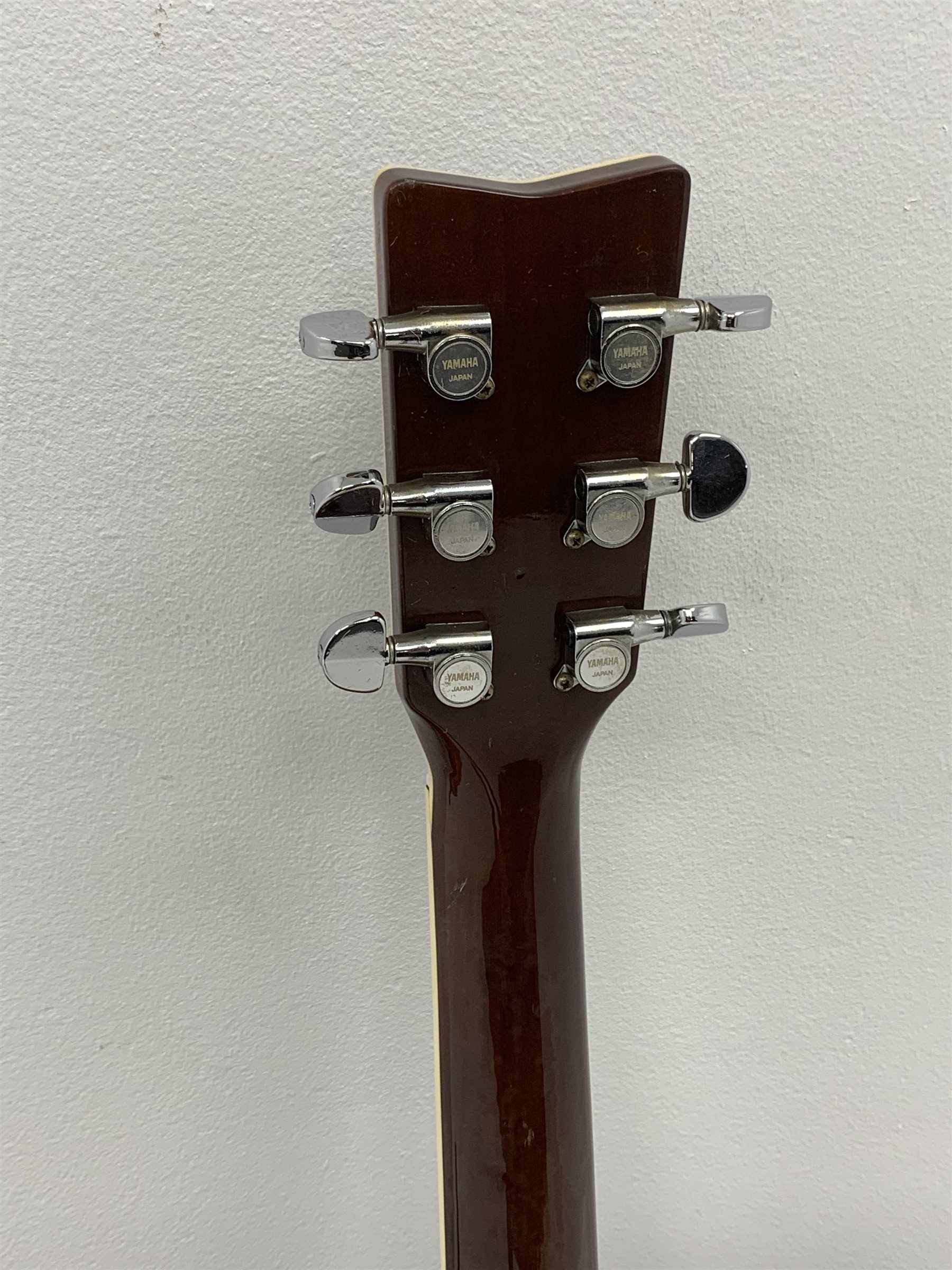  Yamaha model FG-450S-C acoustic/electric guitar with rosewood back and sides and spruce top, fitted with Artec Edge-Nds chromatic tuner, L104cm, in hard carrying case. From the collection of the late John Burgess of Beverley who played in the bands Penjants, Wine, Strollers, Revox, Sound Foundation, Pickle Belly Alley, Ragamuffins and Jerryattricks.