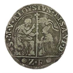 Italian States, Venice, (1735-41) silver ducato coin, initials Z F 