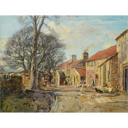 Herbert F Royle (British 1870-1958): 'Lower Dene Farm - Nesfield', oil on canvas signed, t...