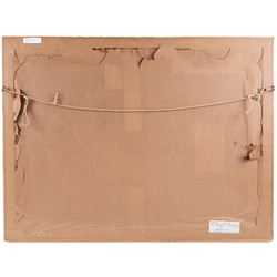 Harold Pye (Fylingdales Group Mid-20th Century): View Towards Bridlington, oil on board signed 55cm x 75cm 