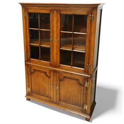 Late 20th century oak cabinet in the manner of Titchmarsh & Goodwin, rectangular top over ...