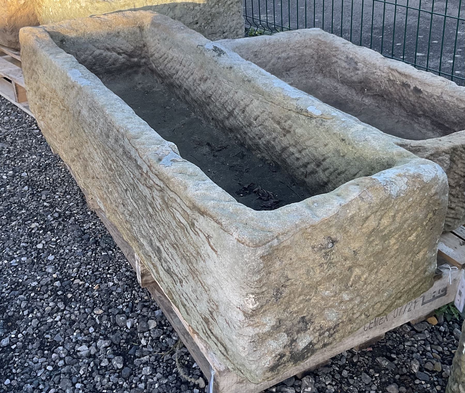 19th century rectangular stone trough - THIS LOT IS TO BE COLLECTED BY APPOINTMENT FROM DUGGLEBY STORAGE, GREAT HILL, EASTFIELD, SCARBOROUGH, YO11 3TX