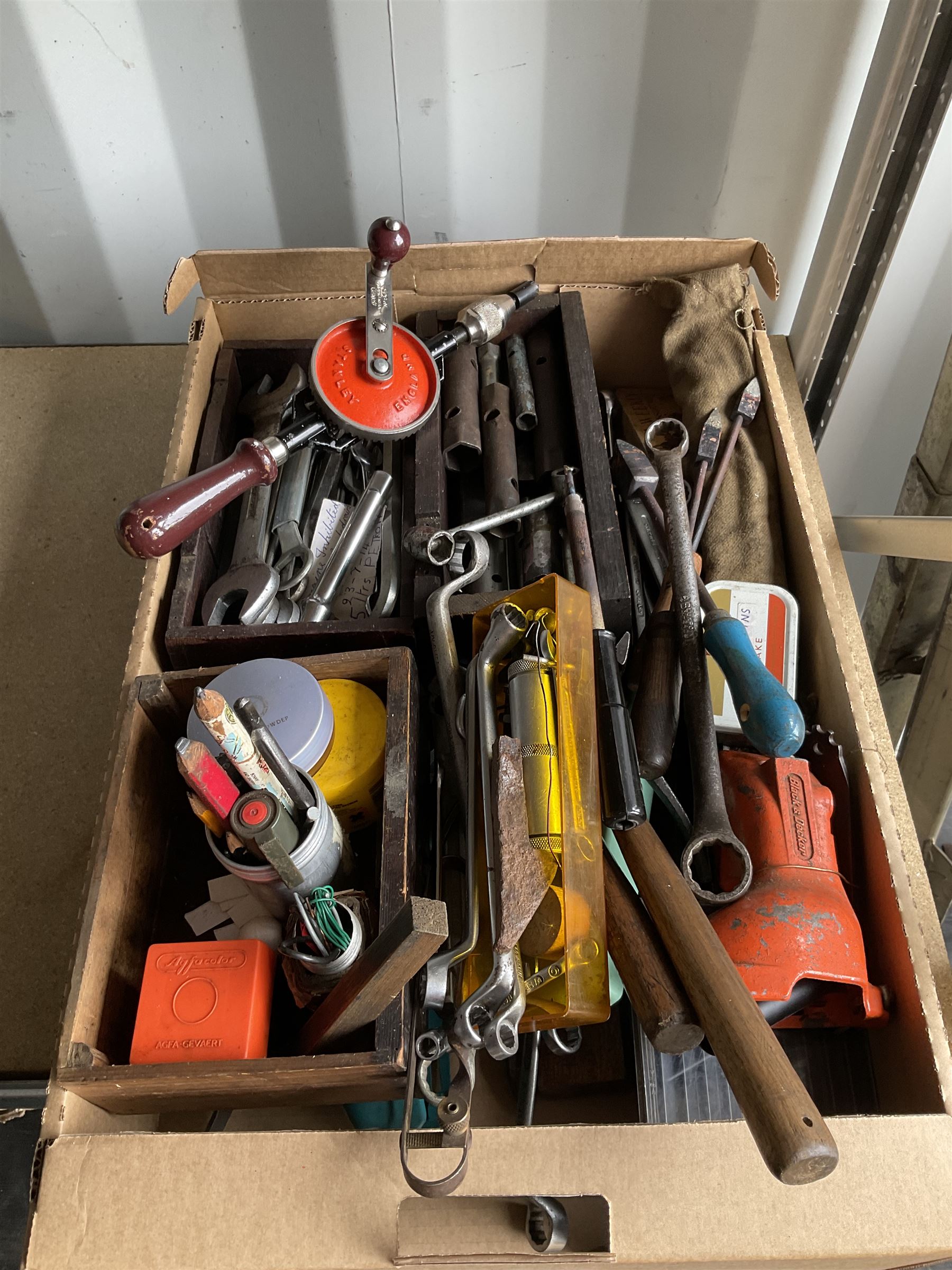 Selection of tools, spanners, saw blades and other tools - THIS LOT IS TO BE COLLECTED BY APPOINTMENT FROM DUGGLEBY STORAGE, GREAT HILL, EASTFIELD, SCARBOROUGH, YO11 3TX
