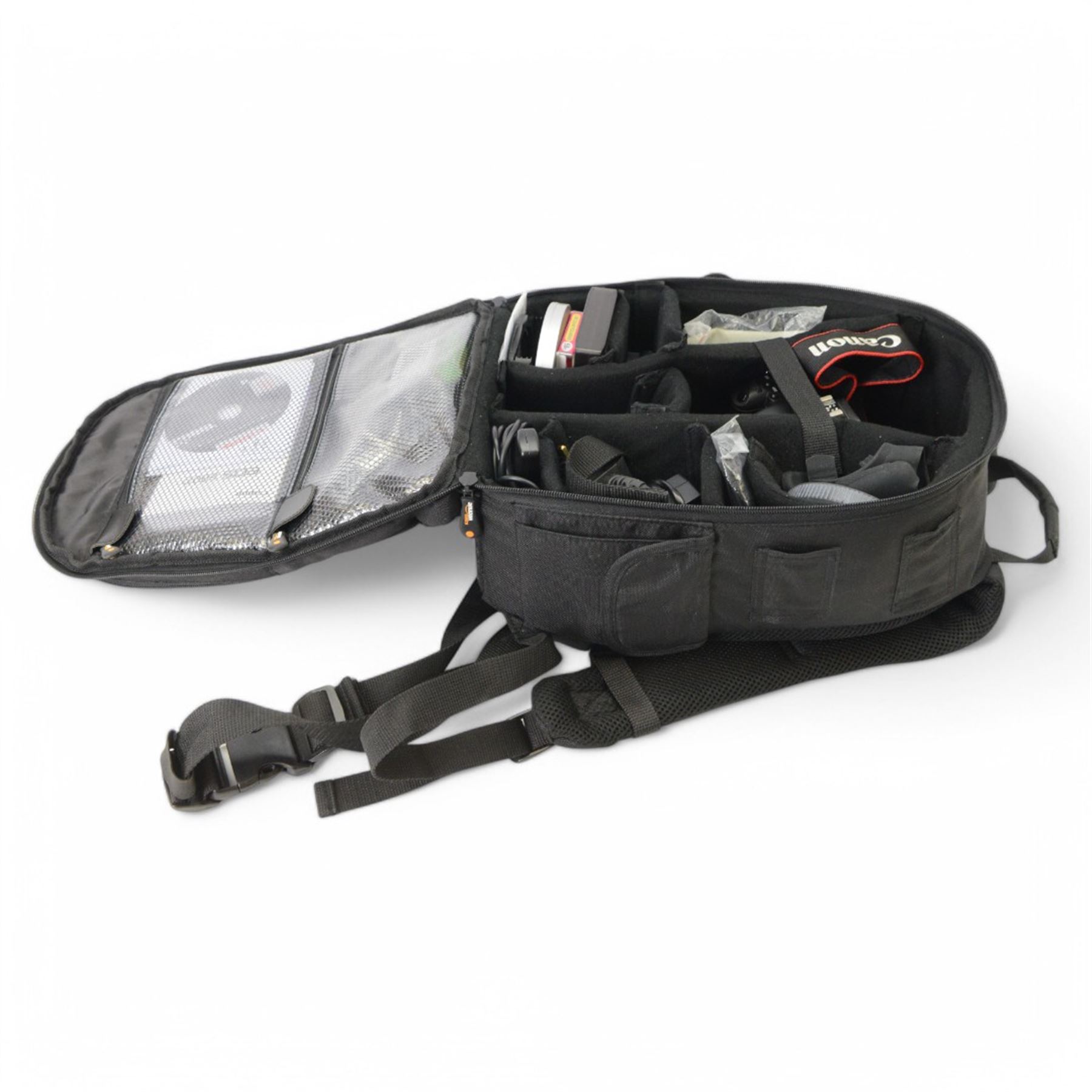 Canon EOS 600D DSLR camera body, with two lenses including Canon EFS 18-55mm IS Macro 0.25m.0/8ft and Canon EFS 55-250mm IS  zoom 1:4-5.6, in a soft shell carry case with charger, instructions and accessories