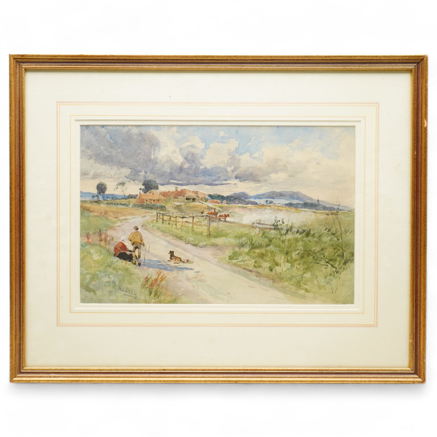 George Gray (Scottish 1880-1940): 'Old Tileworks', watercolour signed 24cm x 36cm