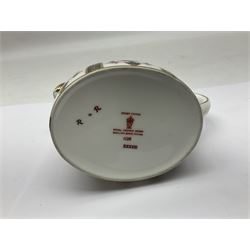 Royal Crown Derby 1128 Imari pattern open sucrier and milk jug, with printed mark beneath, jug H8cm