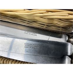 20th century Joseph Elliot & Sons cased canteen of cutlery together with other cutlery to include silver-plate examples