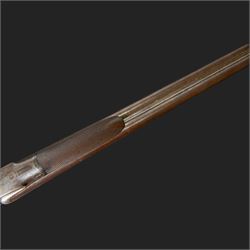 William Moore & Grey, 10 bore double trigger hammer gun, side by side double barrel with 81.5cm (32