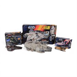 Kenner Star Wars Electronic Millennium Falcon, Hasbro Kenner Revenge of the Sith Obi-Wan's...