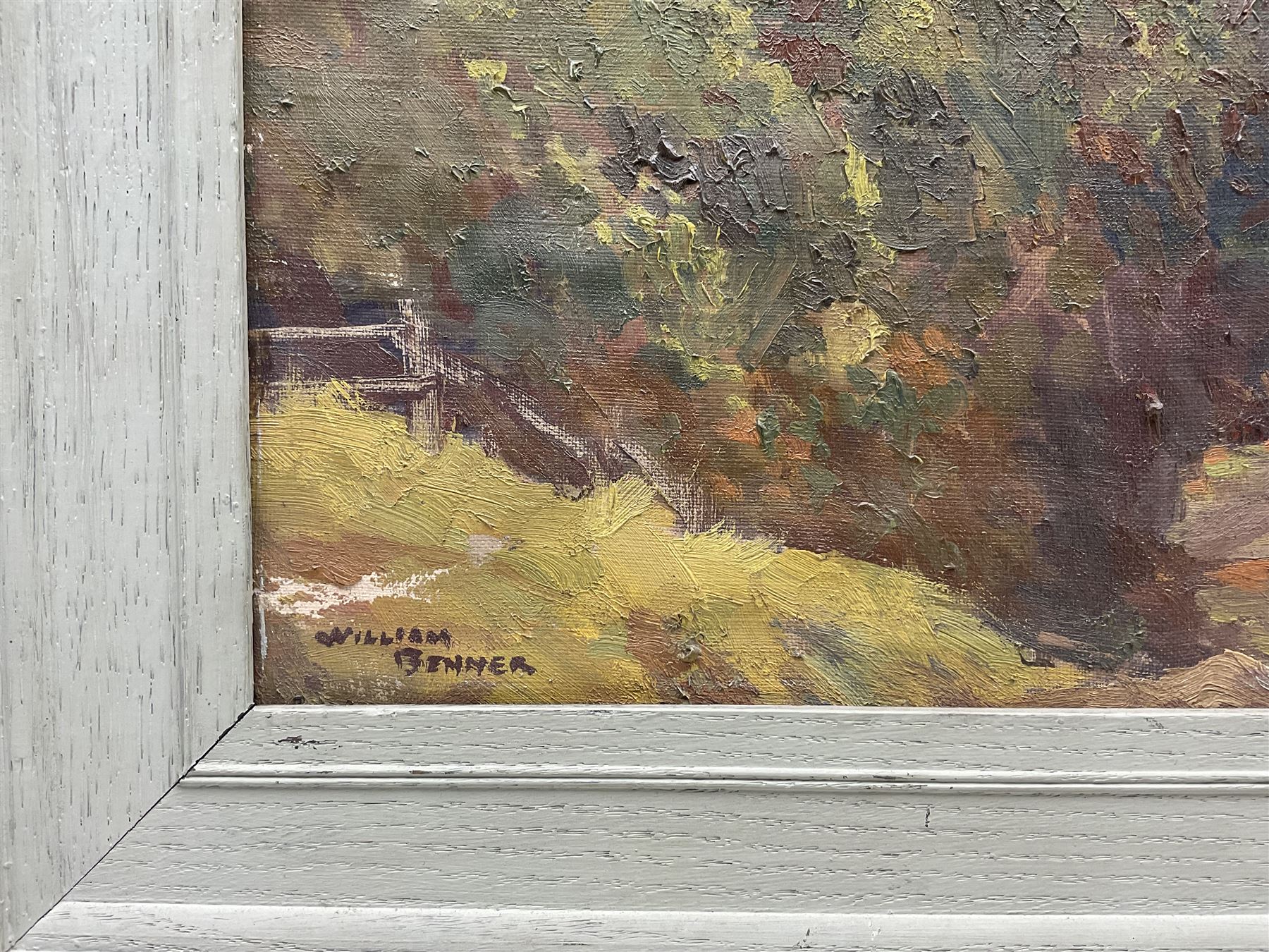 William Roger Benner (British 1884-1964): Castle View, oil on canvas laid on to board signed 42cm x 52cm