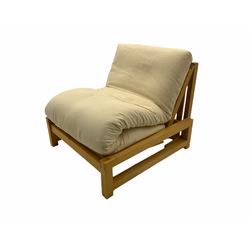 Futon Company light wood single futon bed