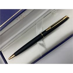 Waterman Hemisphere fountain pen and matching ballpoint pen, both in presentation boxes