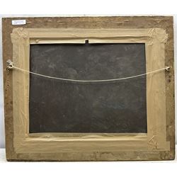 George Paice (British 1854–1925): Portrait of a Hunter in Stable Setting, oil on board signed 39cm x 49cm