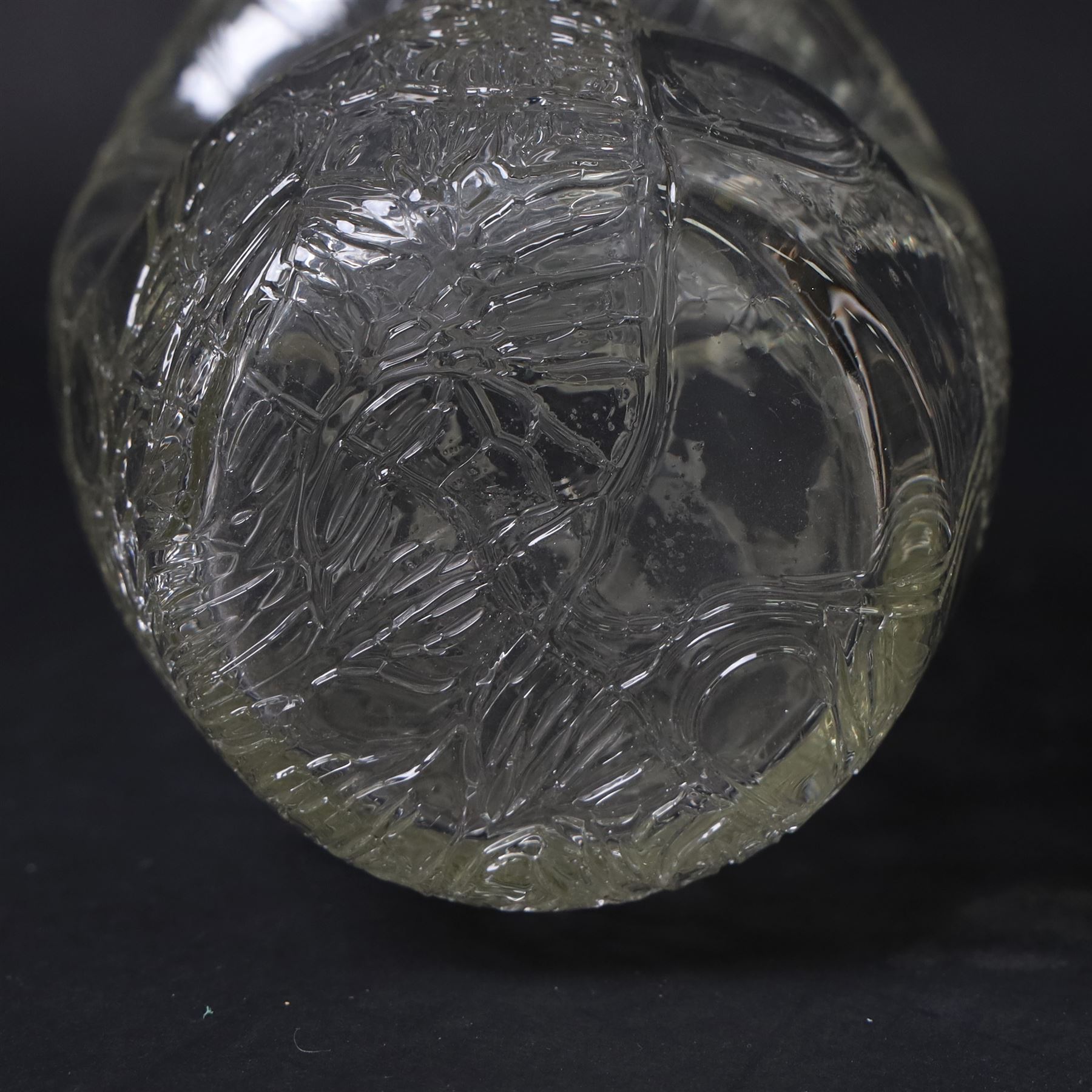 Kolomann Moser (1868-1918) for Loetz, crackle glass jug, circa 1905, H19cm
