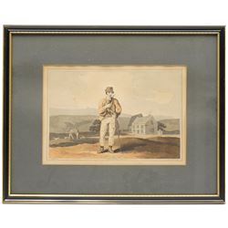 Robert Havell Sr. (British 1769-1832) after George Walker (British 1781-1856): Illustrations from The Costume of Yorkshire - 'Whalebone Scrapers' 'Fishermen' 'Farmers' 'The Cloth Dressers' 'Nor and Spell' and 'Moor Guide, six hand-coloured engravings 19.5cm x 29.5cm (6)