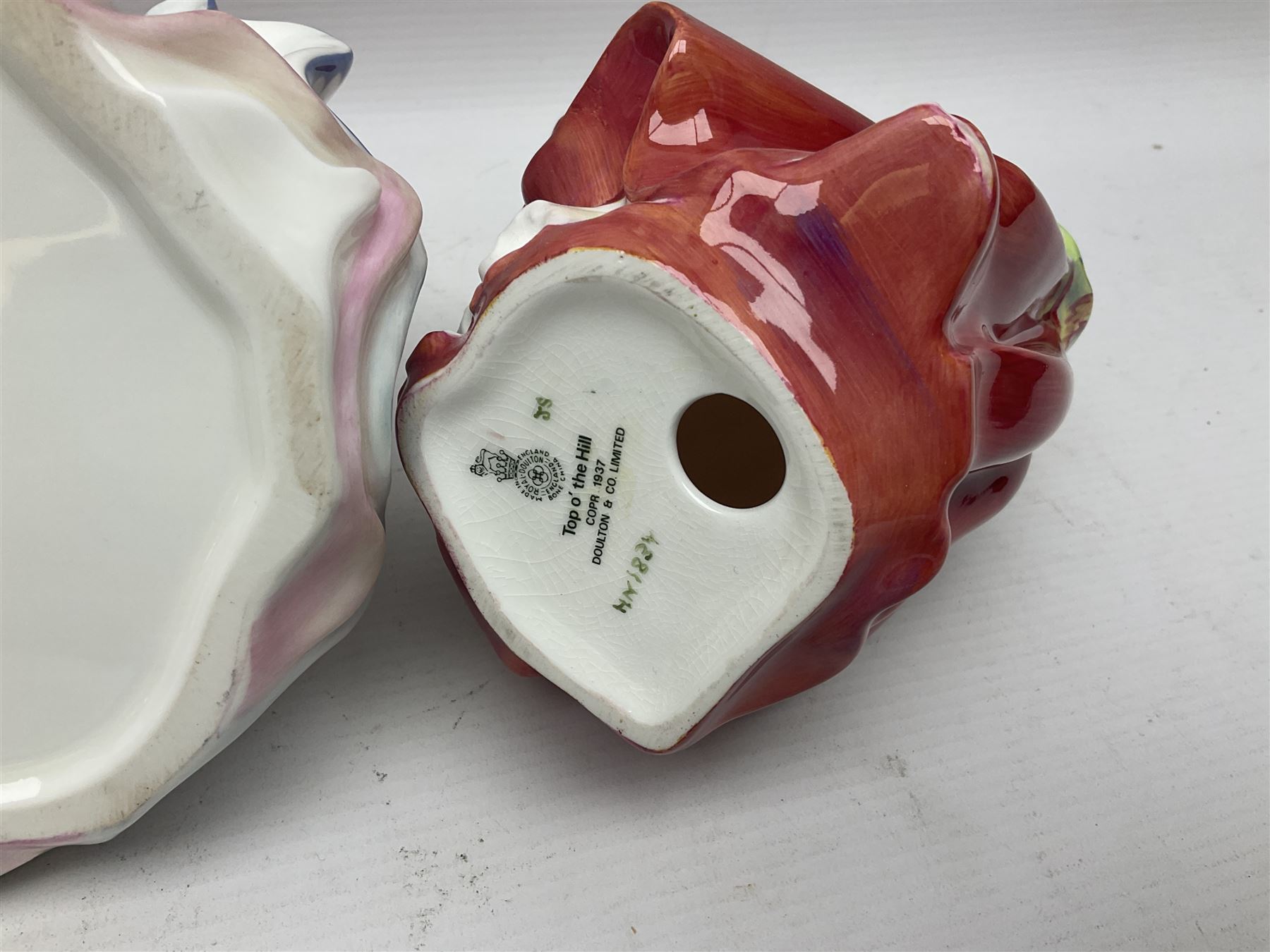 Eight Royal Doulton figures, including Ascot HN2356, Rebecca HN2805, Top o the Hill HN1833 etc