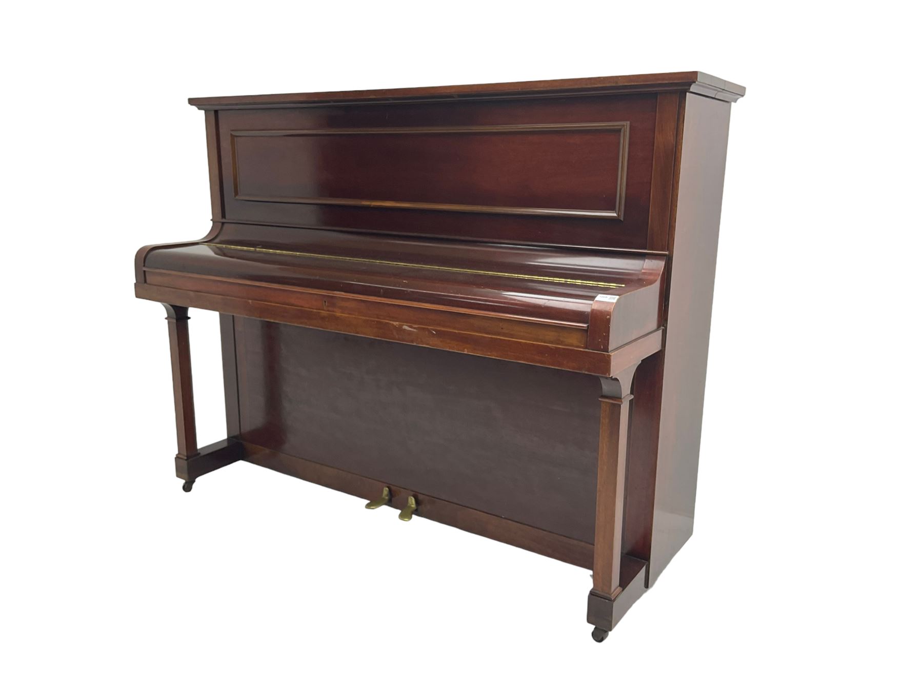 Challen - mahogany cased upright piano, circa 1920