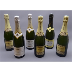  Three Marguet Prer & Fils Brut Champagne and Roger Pouillon & Fils Premier Cru & Cuvee de Reserve Champagne, all 750ml 12%vol, 6btls  