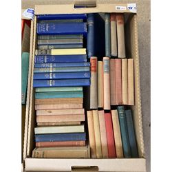 Large collection books, to include Diary of Samuel Pepys, the complete opera book, John Buchan Hols the door, etc, in four boxes 