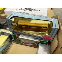 Large quantity of boxed and loose die-cast vehicles to include Corgi, Burago, Eddie Stobart, Oxford etc, in four boxes 