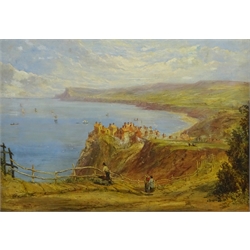 English School (19th century): Robin Hood's Bay, oil on canvas unsigned 43cm x 59cm