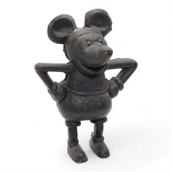 Mickey Mouse cast iron money bank, H21cm