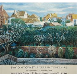 After David Hockney (British 1937-): 'A Year in Yorkshire', exhibition poster pub. Annely Juda Fine Art, London 2006, 61cm x 68cm