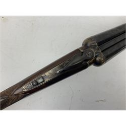 Spanish Ugartechea 20-bore double barrel side-by-side boxlock non-ejector sporting gun, retailed by Parker Hale Birmingham, with 67.5cm barrels, walnut stock with chequered grip and fore-end No.171199 L112cm overall SHOTGUN LICENCE REQUIRED