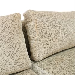 Sinclair Melson Ltd - contemporary bespoke three seat sofa, upholstered in Zimmer & Rohde fabric