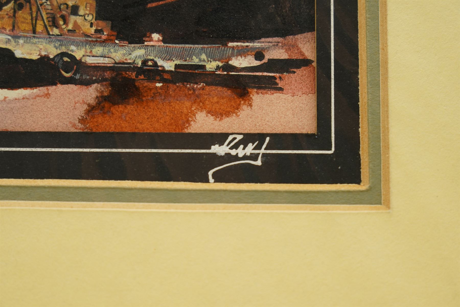 Neil Pinkett (British 1958-): Kirchwerder, gouache inscribed verso 34cm x 24cm (unframed)