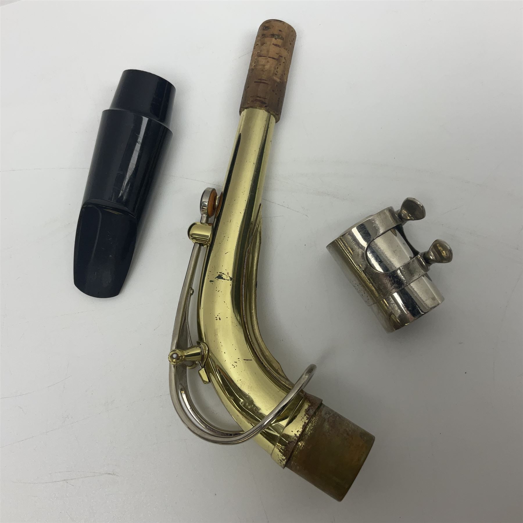 Czechoslovakian Boosey & Hawkes Powertone alto saxophone, serial no.125362; in fitted carrying case with crook