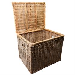 Large wicker basket 68cm x 54cm x 57cm