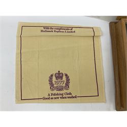 The Stamps of Royalty collection consisting of twenty-five sterling silver hallmarked stamp replicas, housed in a fitted wooden display case, with certificates, polishing cloth and certificates