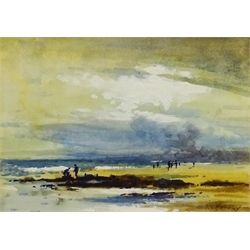 Robert Leslie Howey (British 1900-1981): 'Teesmouth', watercolour heightened in white signed, titled verso 12cm x 16cm

