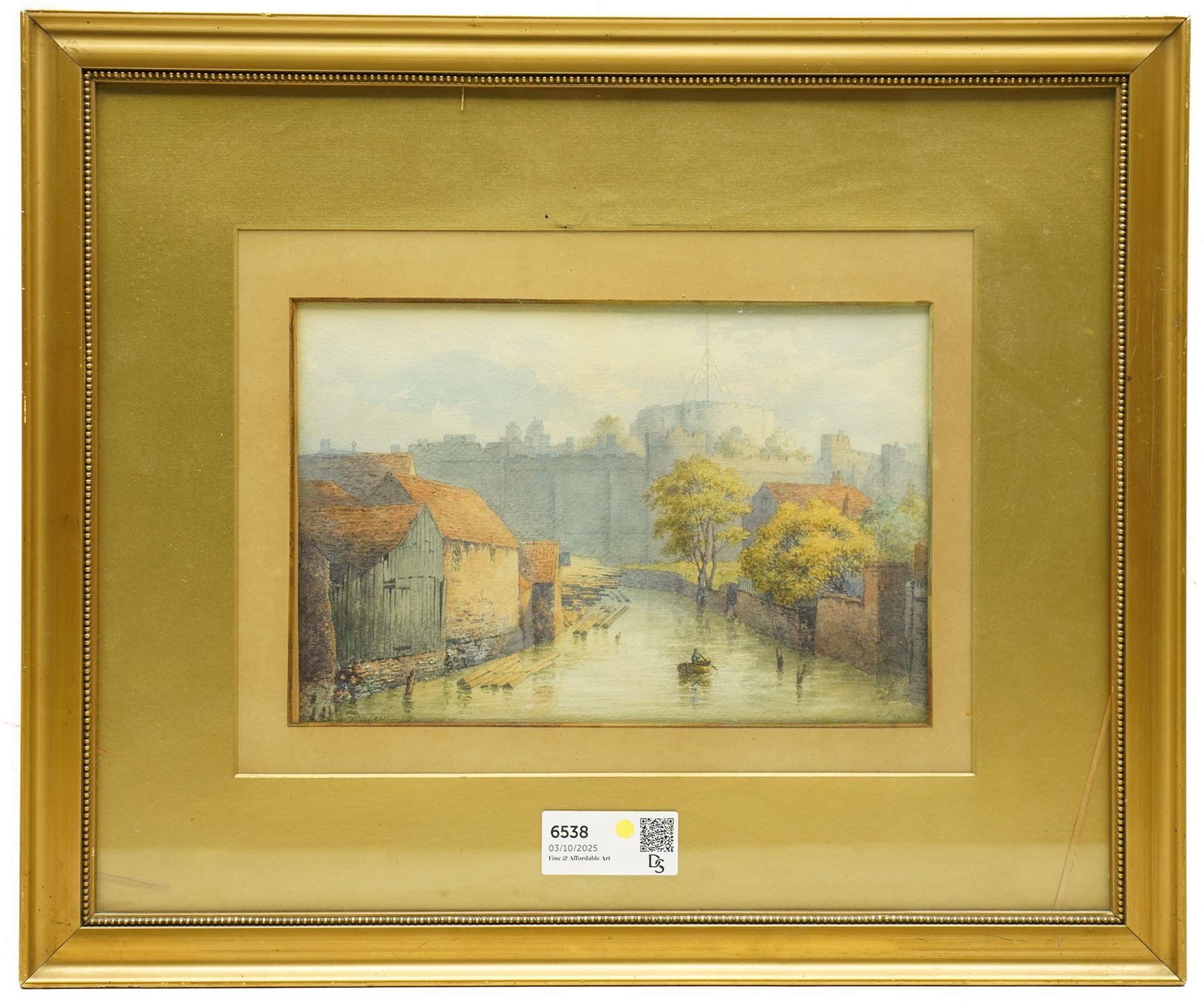 George Fall Artist George Fall (British 1848-1925): River Foss | Paintings, Drawings ...